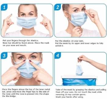 3/ply disposable nonwoven  face mask manufacturer china