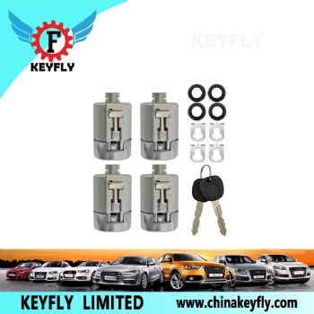 Door Lock Cylinder Set (4pcs) for Chevrolet GMC OEM 706591 15026223 598007 KEYFLY XF045M10