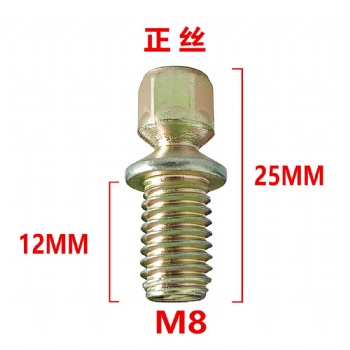  汽车防盗螺丝 M8 正丝 点火锁防盗螺丝 KEYFLY M8	