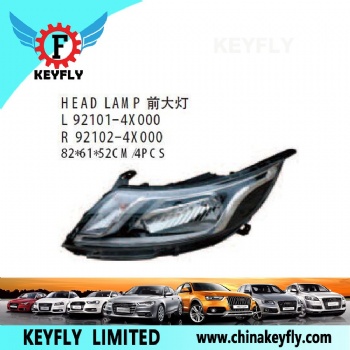 起亚锐欧12款三厢/K2俄罗斯版 前大灯 OEM 92102-4X000