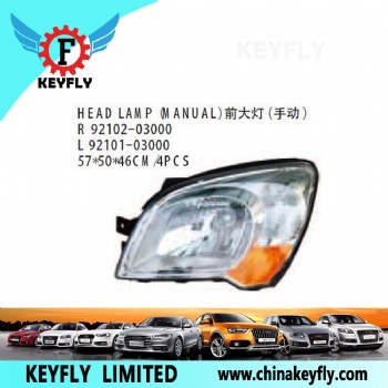 起亚狮跑2005款 前大灯（手动） OEM 92102-03000