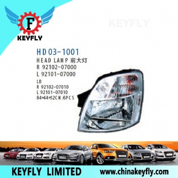 起亚EUROSTAR2004款/PICANTO2003款 前大灯 OEM 92102-07000