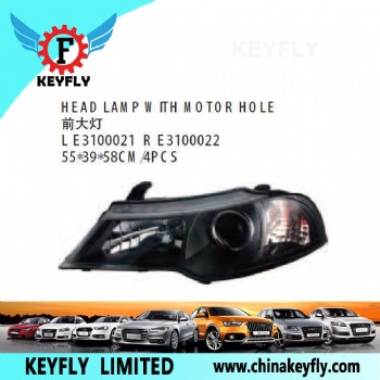 Head Lamp With Motor Hole for Chevrolet/Daewoo Nexia 2008 / Cielo 2008 / Aveo 2009 OEM E3100022
