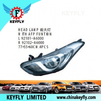 现代i30 2013款/全新胜达2013款 前大灯 OEM 92102-A6000