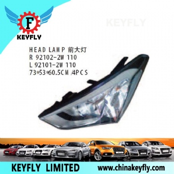 现代i30 2013款/全新胜达2013款 前大灯 OEM 92102-2W110