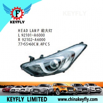 现代i30 2013款/全新胜达2013款 前大灯 OEM 92102-A6000